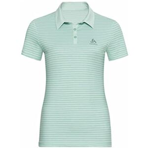 Odlo Signo Women's Polo Shirt, womens, Women's Polo Shirt, 594891, surf spray cream de menthe stripes, XS Odlo Signo Women's Polo Shirt, womens, Women's Polo Shirt, 594891, surf spray cream de menthe stripes, XS