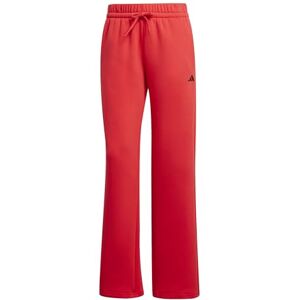 adidas Women's Essentials Small Logo Feel Cozy Open Hem Pants, Pure Ruby/Black, XL adidas Women's Essentials Small Logo Feel Cozy Open Hem Pants, Pure Ruby/Black, XL