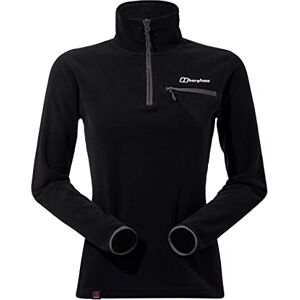 Berghaus Women's Prism 2.0 Micro Half Zip Polartec Fleece Added Warmth Flattering Style Durable, Black/Black, 14 Berghaus Women's Prism 2.0 Micro Half Zip Polartec Fleece Added Warmth Flattering Style Durable, Black/Black, 14