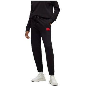 Hugo Boss Womens Dachibi redlabel Cotton-Terry Tracksuit Bottoms with Logo Label Black Hugo Boss Womens Dachibi redlabel Cotton-Terry Tracksuit Bottoms with Logo Label Black