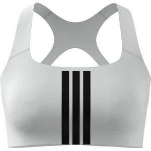 adidas Women's Optime Workout 3-Stripes Medium Support Bra, White/Black, S adidas Women's Optime Workout 3-Stripes Medium Support Bra, White/Black, S