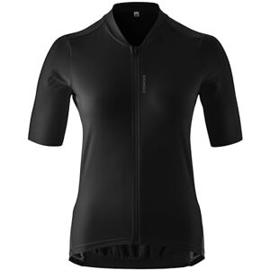 Gonso SITIVO W Women's Cycling Jersey, Breathable Full Zip Jersey, Black, Size 46 Gonso SITIVO W Women's Cycling Jersey, Breathable Full Zip Jersey, Black, Size 46