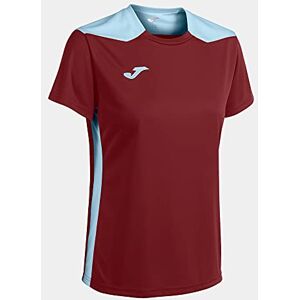 Joma Championship Vi Women's T-Shirt, Womens, T-Shirt, 901265, Burgundy Sky Blue, XXS Joma Championship Vi Women's T-Shirt, Womens, T-Shirt, 901265, Burgundy Sky Blue, XXS