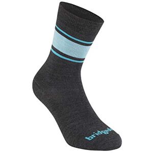 Bridgedale LINER Base Layer Merino Performance Boot-Women's- Large-Dk Grey / Blue Bridgedale LINER Base Layer Merino Performance Boot-Women's- Large-Dk Grey / Blue