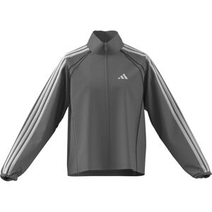 adidas Women's Iconic Woven Tracktop with 3-Stripes, ch solid grey, XXS adidas Women's Iconic Woven Tracktop with 3-Stripes, ch solid grey, XXS