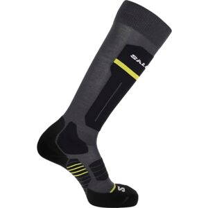Salomon SPARK Running Socks for Men and Women, Trail Running, Outdoor Sports, Hiking-Essentials, Phantom Black-Lunar Rock, 42-44 Salomon SPARK Running Socks for Men and Women, Trail Running, Outdoor Sports, Hiking-Essentials, Phantom Black-Lunar Rock, 42-44