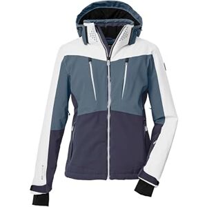 killtec KSW 43 WMN Women's Ski Jacket with Zip-Off Hood, Snow Guard and Underarm Ventilation KSW 43 WMN Ski Jacket, Pigeon Blue, 36, 43422-000 killtec KSW 43 WMN Women's Ski Jacket with Zip-Off Hood, Snow Guard and Underarm Ventilation KSW 43 WMN Ski Jacket, Pigeon Blue, 36, 43422-000