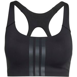 adidas Women's Optime Workout 3-Stripes Medium Support Bra, Black/Black, XXL adidas Women's Optime Workout 3-Stripes Medium Support Bra, Black/Black, XXL