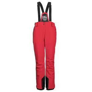 Killtec KSW 249 WMN SKI PNTS Women's Functional Ski Trousers with Removable Straps, Edge Protection and Snow Guard, Modern Red, 44, 37559-000