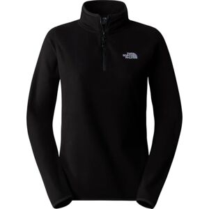 The North Face Women's 100 Glacier 1/4 Zip Sweatshirt, Tnf Black/Npf, XS The North Face Women's 100 Glacier 1/4 Zip Sweatshirt, Tnf Black/Npf, XS