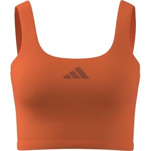 adidas Women's Optime Workout Twist Light Support Bra Tank, Pure Orange, L adidas Women's Optime Workout Twist Light Support Bra Tank, Pure Orange, L