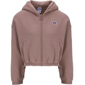 Russell Athletic E34032-AN-579 ZIP THROUGH HOODY JACKET Jacket Women's ANTLER Size S Russell Athletic E34032-AN-579 ZIP THROUGH HOODY JACKET Jacket Women's ANTLER Size S