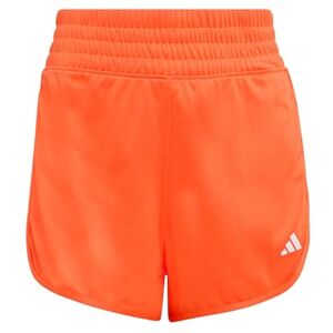 adidas Women's Pacer Essentials Knit High-Rise Shorts, Pure Orange/White, M 5 inch adidas Women's Pacer Essentials Knit High-Rise Shorts, Pure Orange/White, M 5 inch