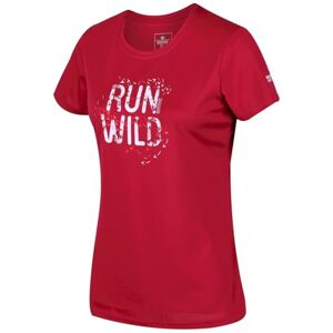 Regatta Women Fingal V' Quick Drying Active Short Sleeve with Graphic Print T-Shirts/Polos/Vests Dark Cerise, Size 18 Regatta Women Fingal V' Quick Drying Active Short Sleeve with Graphic Print T-Shirts/Polos/Vests Dark Cerise, Size 18