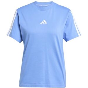 adidas Women's Essentials 3-Stripes Sleeve Cotton T-Shirt, Blue Fusion/White, M adidas Women's Essentials 3-Stripes Sleeve Cotton T-Shirt, Blue Fusion/White, M