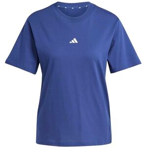 adidas Women's Essentials Small Logo Cotton T-Shirt, Dark Blue/White, S adidas Women's Essentials Small Logo Cotton T-Shirt, Dark Blue/White, S