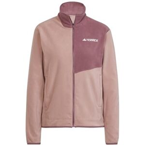 adidas Women's Terrex Multi Full Zip Fleece Jacket, warm clay/quiet crimson, XS adidas Women's Terrex Multi Full Zip Fleece Jacket, warm clay/quiet crimson, XS