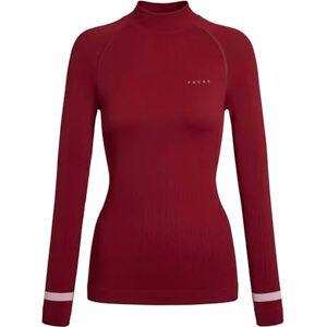FALKE Women's Warm Turtleneck W L/s Sh Functional Yarn Quick Dry 1 Piece Base Layer Top, Red Merlot 8117 Trend, S FALKE Women's Warm Turtleneck W L/s Sh Functional Yarn Quick Dry 1 Piece Base Layer Top, Red Merlot 8117 Trend, S