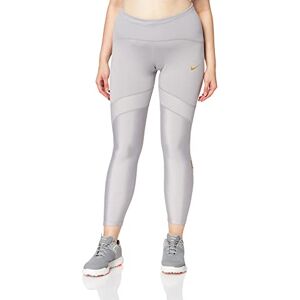 Nike Speed 7_8 Tight Glam Women's Tight Atmosphere Grey/Metallic Gold, Small Nike Speed 7_8 Tight Glam Women's Tight Atmosphere Grey/Metallic Gold, Small