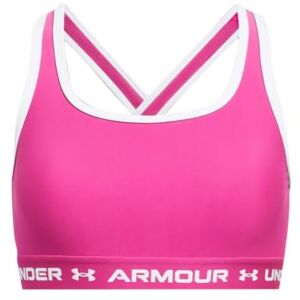 Under Armour WOMEN'S UA CROSSBACK MID BRA, MEDIUM SUPPORT SPORTS BRA, RACER BACK BRA WITH REMOVABLE CUPS, COOLING AND SWEAT-WICKING WIRELESS SPORTS BRA BLACK SIZE YXS Under Armour WOMEN'S UA CROSSBACK MID BRA, MEDIUM SUPPORT SPORTS BRA, RACER BACK BRA WITH REMOVABLE CUPS, COOLING AND SWEAT-WICKING WIRELESS SPORTS BRA BLACK SIZE YXS