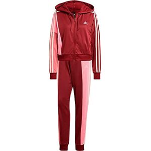 adidas Women's Bold Block Track Suit, Shadow Red, XXS adidas Women's Bold Block Track Suit, Shadow Red, XXS