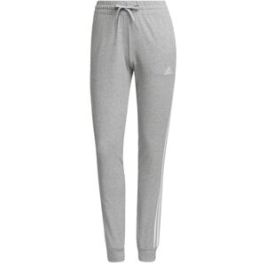 adidas Women's Essentials Single Jersey 3-Stripes Pants, Medium Grey Heather/White, XXL adidas Women's Essentials Single Jersey 3-Stripes Pants, Medium Grey Heather/White, XXL