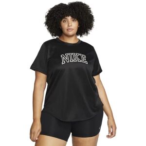 Nike Women's Nk Df Swoosh Run Top Plus Sweatshirt, Black/White/White, 1X UK Nike Women's Nk Df Swoosh Run Top Plus Sweatshirt, Black/White/White, 1X UK