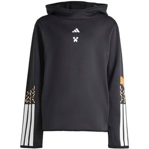 adidas Unisex Kids MINECRAFT TRAINING 3 STRIPES HOODIE, black/white, 9-10 Years adidas Unisex Kids MINECRAFT TRAINING 3 STRIPES HOODIE, black/white, 9-10 Years
