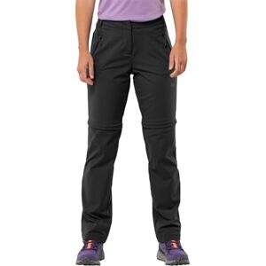 Jack Wolfskin Women's Glastal Zip Off Pants W Softshell Hiking Trousers, Black, EU 20 Jack Wolfskin Women's Glastal Zip Off Pants W Softshell Hiking Trousers, Black, EU 20