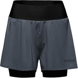 GORE Womens Concurve 2in1 Shorts, Lab Graphite/Black, XS EU GORE Womens Concurve 2in1 Shorts, Lab Graphite/Black, XS EU