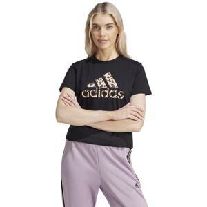 adidas Women's Animal Print Graphic Tee, Black, S adidas Women's Animal Print Graphic Tee, Black, S