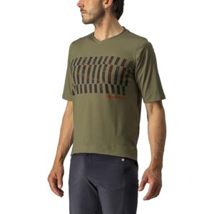 Castelli Trail Tech Olive Green Short Sleeve Jersey - MTB Riding Gear Castelli Trail Tech Olive Green Short Sleeve Jersey - MTB Riding Gear