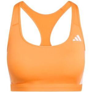 adidas Women's Optime Essentials Workout 3-Stripes Medium Support Bra, Pure Orange/White, XS adidas Women's Optime Essentials Workout 3-Stripes Medium Support Bra, Pure Orange/White, XS