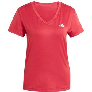 adidas Women's Workout Essentials V-Neck T-Shirt, Active Maroon, M adidas Women's Workout Essentials V-Neck T-Shirt, Active Maroon, M