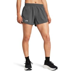 Under Armour Women's Fly by 3in Shorts, Lightweight and Comfortable Women's Gym Wear, Ladies' Sports Shorts with Ventilation Panels and Zip Pocket,Castlerock/Castlerock/Reflective,MD Under Armour Women's Fly by 3in Shorts, Lightweight and Comfortable Women's Gym Wear, Ladies' Sports Shorts with Ventilation Panels and Zip Pocket,Castlerock/Castlerock/Reflective,MD
