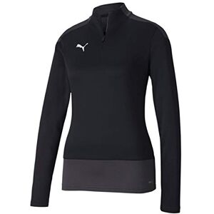 Puma Women's teamGOAL 23 1/4 Zip Top W Pullover, Black-Asphalt, Small Puma Women's teamGOAL 23 1/4 Zip Top W Pullover, Black-Asphalt, Small