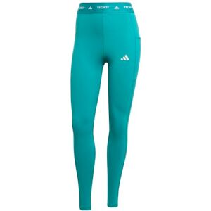 adidas Women's Techfit Stash Pocket Full Length Leggings, Pure Teal, XXL adidas Women's Techfit Stash Pocket Full Length Leggings, Pure Teal, XXL