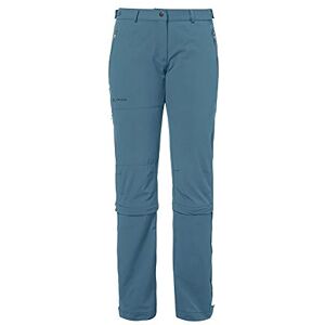 VAUDE Farley Women's Stretch Capri T-Zip II Trousers, womens, Trousers, 04577, Blue gray, 38 VAUDE Farley Women's Stretch Capri T-Zip II Trousers, womens, Trousers, 04577, Blue gray, 38