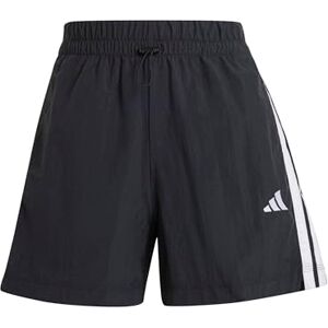 adidas Women's Essentials 3-Stripes Lifestyle Woven Shorts, Black/White, XXS adidas Women's Essentials 3-Stripes Lifestyle Woven Shorts, Black/White, XXS