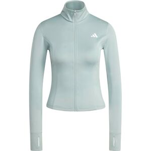 adidas Women's Workout Essentials Zip Through Jacket, Wonder Sage, S adidas Women's Workout Essentials Zip Through Jacket, Wonder Sage, S