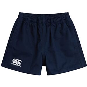 Canterbury Junior Unisex Professional Cotton Shorts Rugby Short Internal Drawstring & Pockets Gym/Training Short Gym Shorts, Navy, 6 Canterbury Junior Unisex Professional Cotton Shorts Rugby Short Internal Drawstring & Pockets Gym/Training Short Gym Shorts, Navy, 6