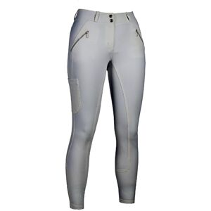 HKM Women's Lia High Waist Silicone Full seat Riding Breeches, White, 26 HKM Women's Lia High Waist Silicone Full seat Riding Breeches, White, 26