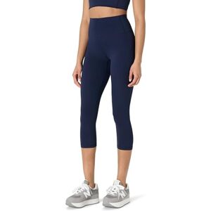 Amazon Essentials Women's Active FormFlex Buttery Soft High Waist 19" (48.3) Inseam Capri Pants Yoga Workout Leggings, Navy, XL Amazon Essentials Women's Active FormFlex Buttery Soft High Waist 19" (48.3) Inseam Capri Pants Yoga Workout Leggings, Navy, XL