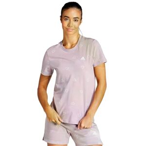 adidas Women's Essentials Monogram Slim Graphic Tee, preloved fig, S adidas Women's Essentials Monogram Slim Graphic Tee, preloved fig, S