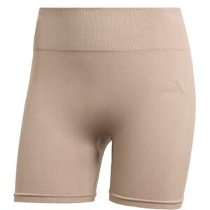 adidas Women's Workout Essentials Knit 4Inch Leggings, chalky brown, XL adidas Women's Workout Essentials Knit 4Inch Leggings, chalky brown, XL