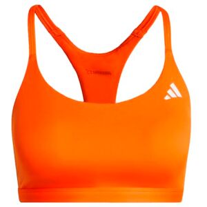 adidas Women's Optime Essentials Workout Light Support Bra, Pure Orange, S adidas Women's Optime Essentials Workout Light Support Bra, Pure Orange, S