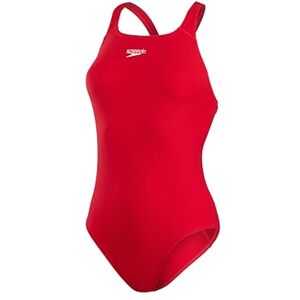 Speedo Women's Eco Endurance+ Medalist Athletic Fit Clasic Design Recycled Fabric Chlorine Resistant Extra Flexibility, Fed Red, 3434 Speedo Women's Eco Endurance+ Medalist Athletic Fit Clasic Design Recycled Fabric Chlorine Resistant Extra Flexibility, Fed Red, 3434