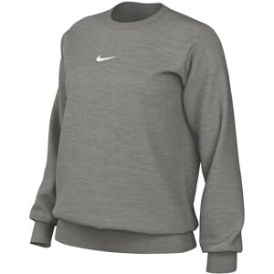 Nike DQ5733-063 W NSW PHNX FLC OS CREW Sweatshirt Women's DK GREY HEATHER/SAIL Size M Nike DQ5733-063 W NSW PHNX FLC OS CREW Sweatshirt Women's DK GREY HEATHER/SAIL Size M