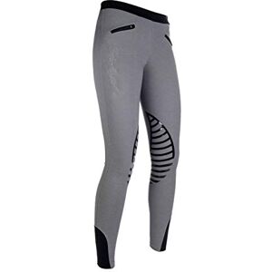 HKM Women's Reitleggings Starlight Breeches, Multicoloured (hellgrau/Schwarz), 110/116 HKM Women's Reitleggings Starlight Breeches, Multicoloured (hellgrau/Schwarz), 110/116
