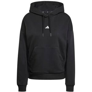 adidas Women's ESSENTIALS SMALL LOGO FEEL COZY HOODIE, black/white, XS adidas Women's ESSENTIALS SMALL LOGO FEEL COZY HOODIE, black/white, XS